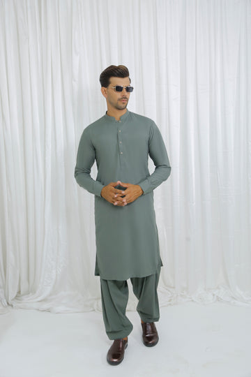 Forest Mist Men's Kurta Shalwar – Sherwani Ban Style