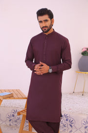 Stitched Maroon Kurta Shalwar